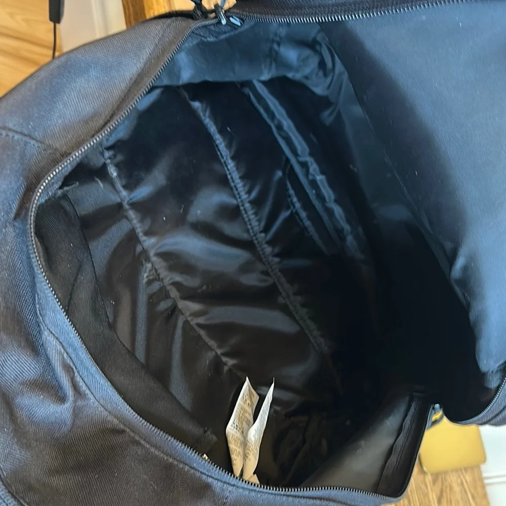 Quiksilver Black and Red Striped Backpack